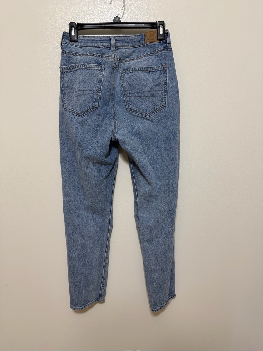 Light Wash Distressed highest rise mom Jeans - Casual Everyday Denim - Picture 2 of 5